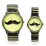 Vintage Style Moustache Logo Couple Watches