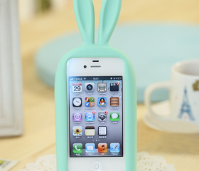 Cute Rabbit Stand Case for iPhone4/4S